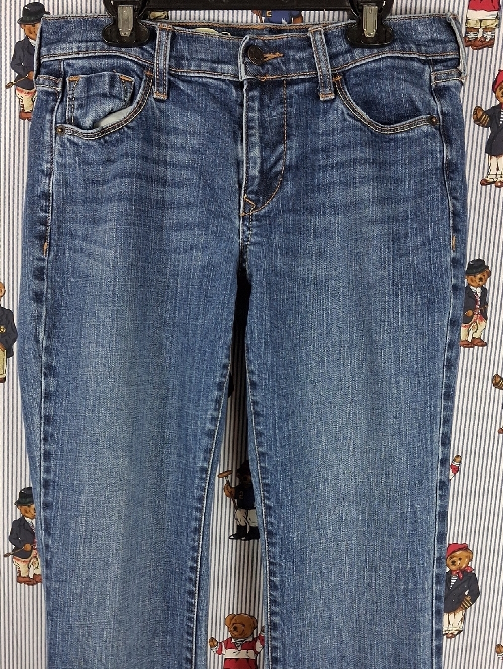 Women's Old Navy The Sweetheart Low Rise Med Wash Fade Sz 4 Short Bootcut Jeans